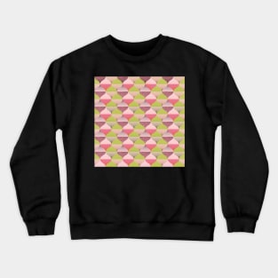 60s Retro vibes, pink and lime green pattern Crewneck Sweatshirt